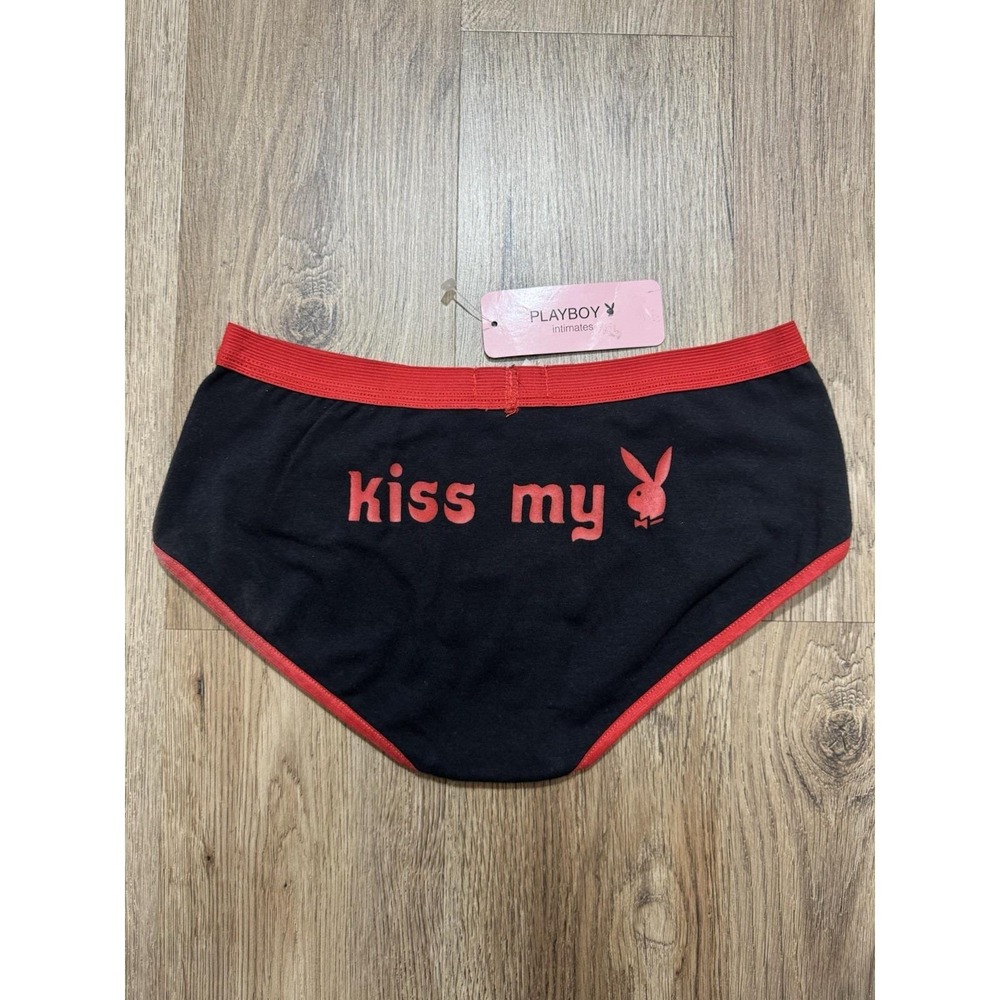 Y2K Vintage Playboy Kiss My‎ Bunny Head Briefs Underwear Size L